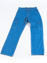 dark blue denim jeans