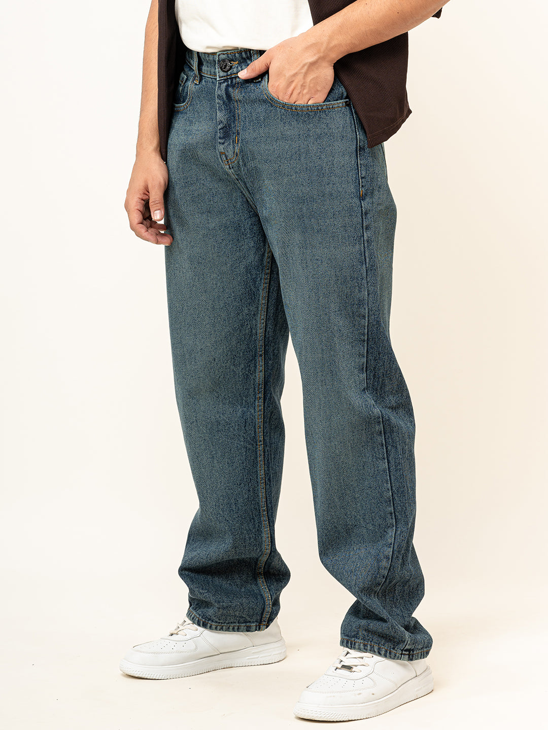 Dark Blue Baggy Denim jeans