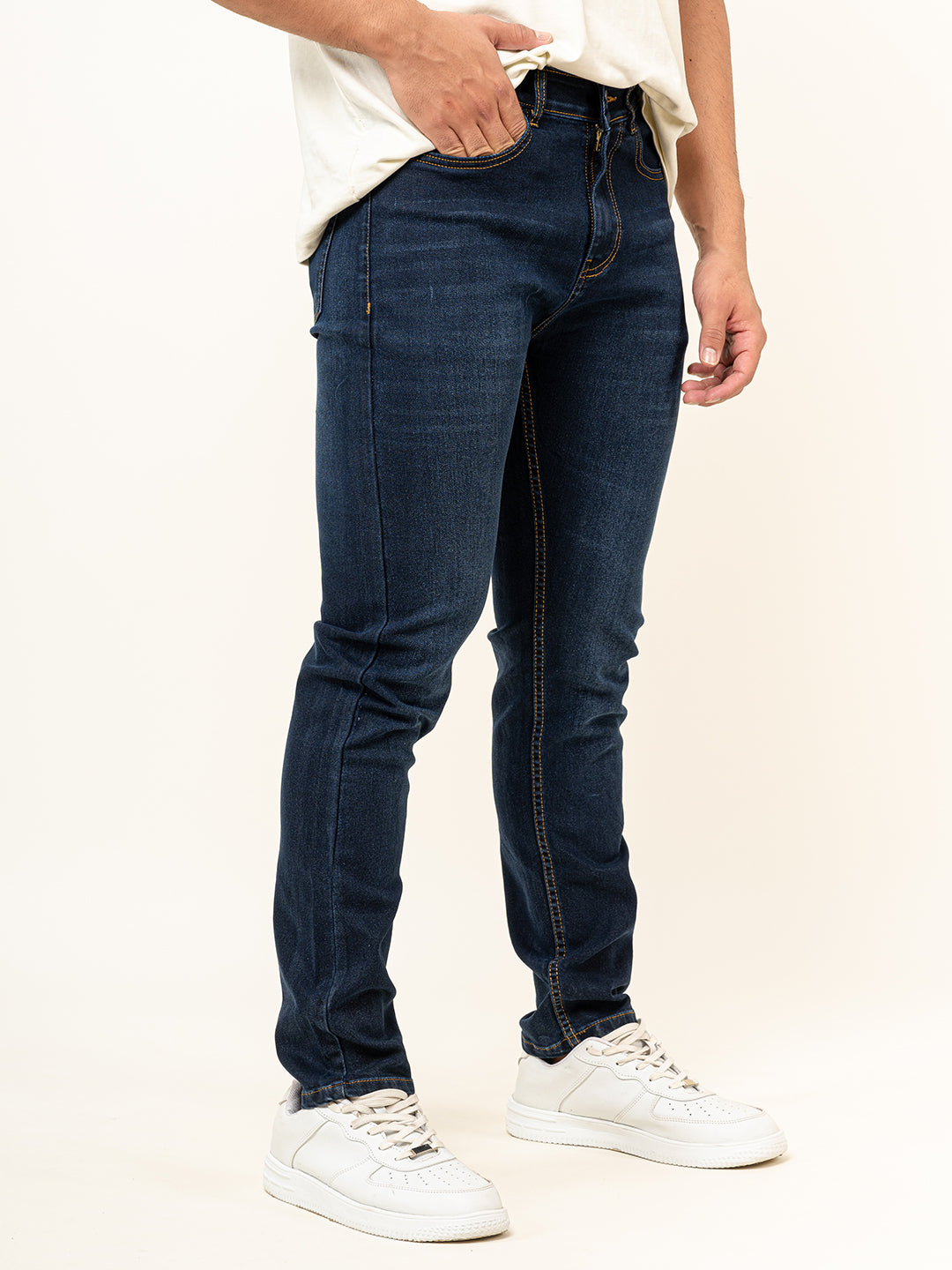 Dark Blue Slim Fit Denim Jeans