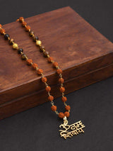 Shivaay Gold Plated Rudraksha Mens Necklace