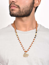 Shivaay Gold Plated Rudraksha Mens Necklace