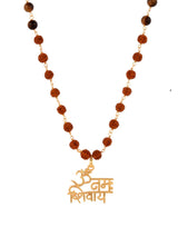 Shivaay Gold Plated Rudraksha Mens Necklace