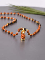 Naag Gold Plated Rudraksha Mens Necklace