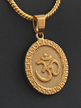 Religious Omkar Gold Plated Pendant