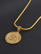 Religious Omkar Gold Plated Pendant