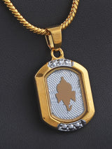 Ganpati Two Tone Plated Pendant