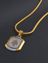 Ganpati Two Tone Plated Pendant