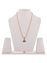 Triangular Geometric Gold Plated Pendant