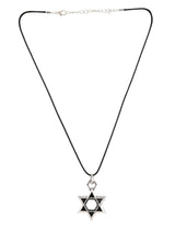 Big Star Oxidised Silvery Mens Pendant