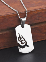 Contemporary Stylish Stainless  Steel Cut Work Dog Tag