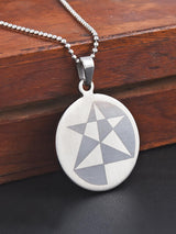 Finely Textured Star Designer Mens Pendant