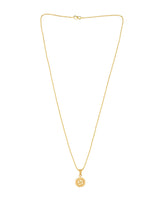 Ethnic Swastik Gold Plated Pendant