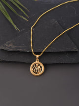 Ethnic Gold Plated Allaha Pendant