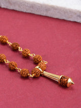 Religious Gold Plated Gada Rudraksha Pendant