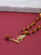 Religious Omkar Designer Gold Plated Pendant