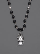 Spiritual Buddha Silver Mens Pendant