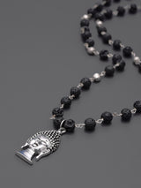 Spiritual Buddha Silver Mens Pendant