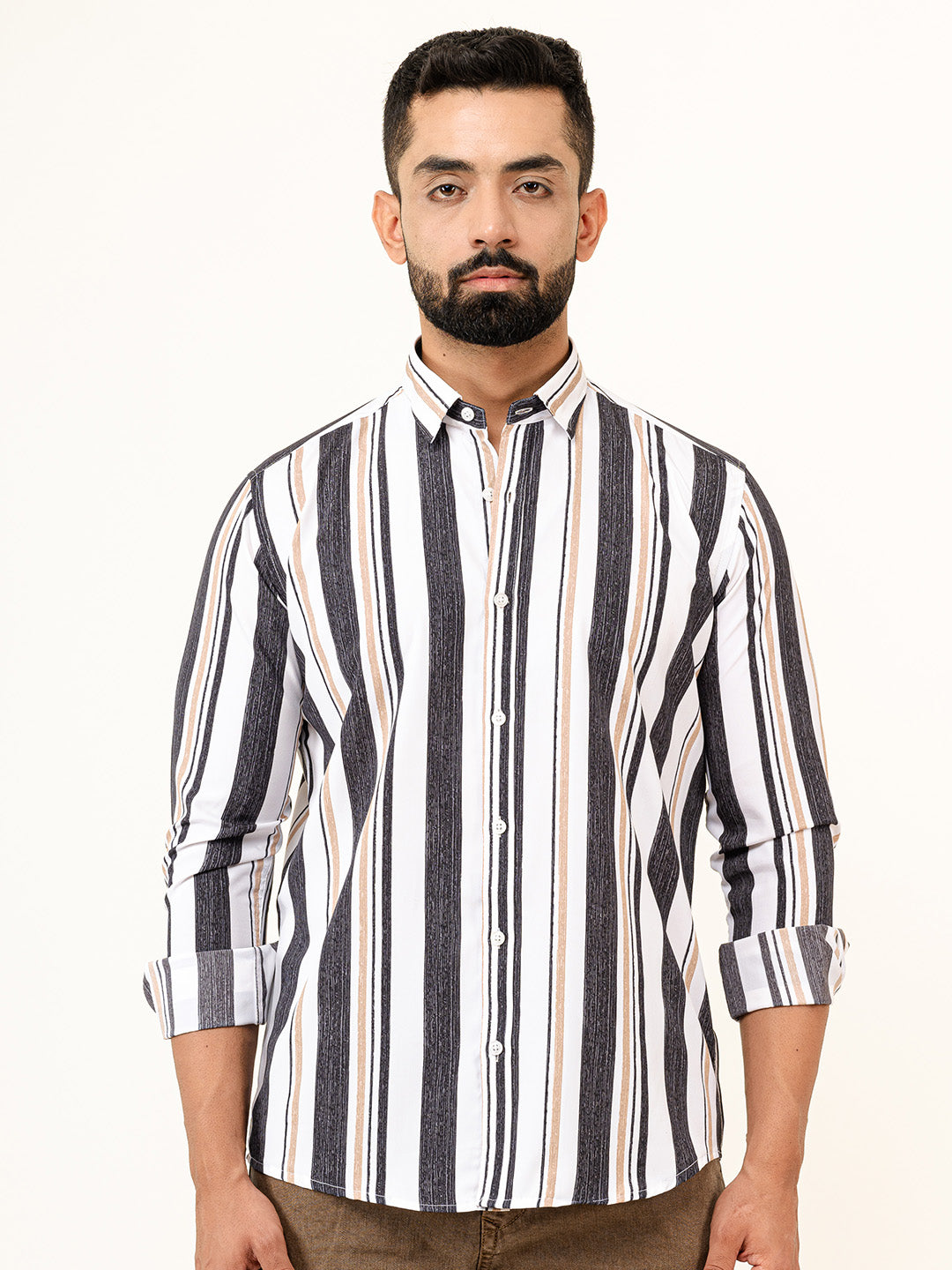 Stripes Crepe Shirt