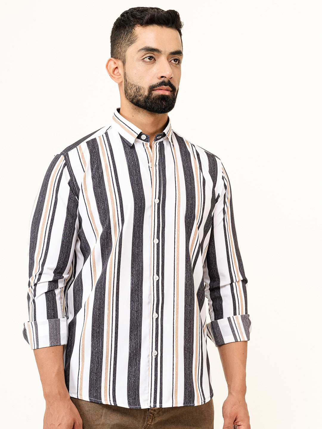 Stripes Crepe Shirt