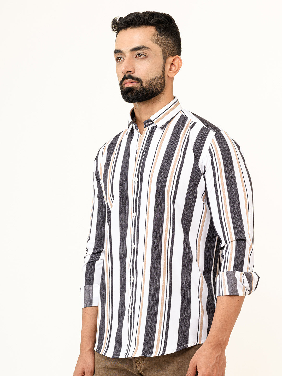 Stripes Crepe Shirt