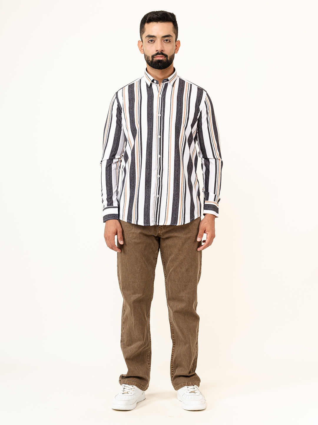 Stripes Crepe Shirt