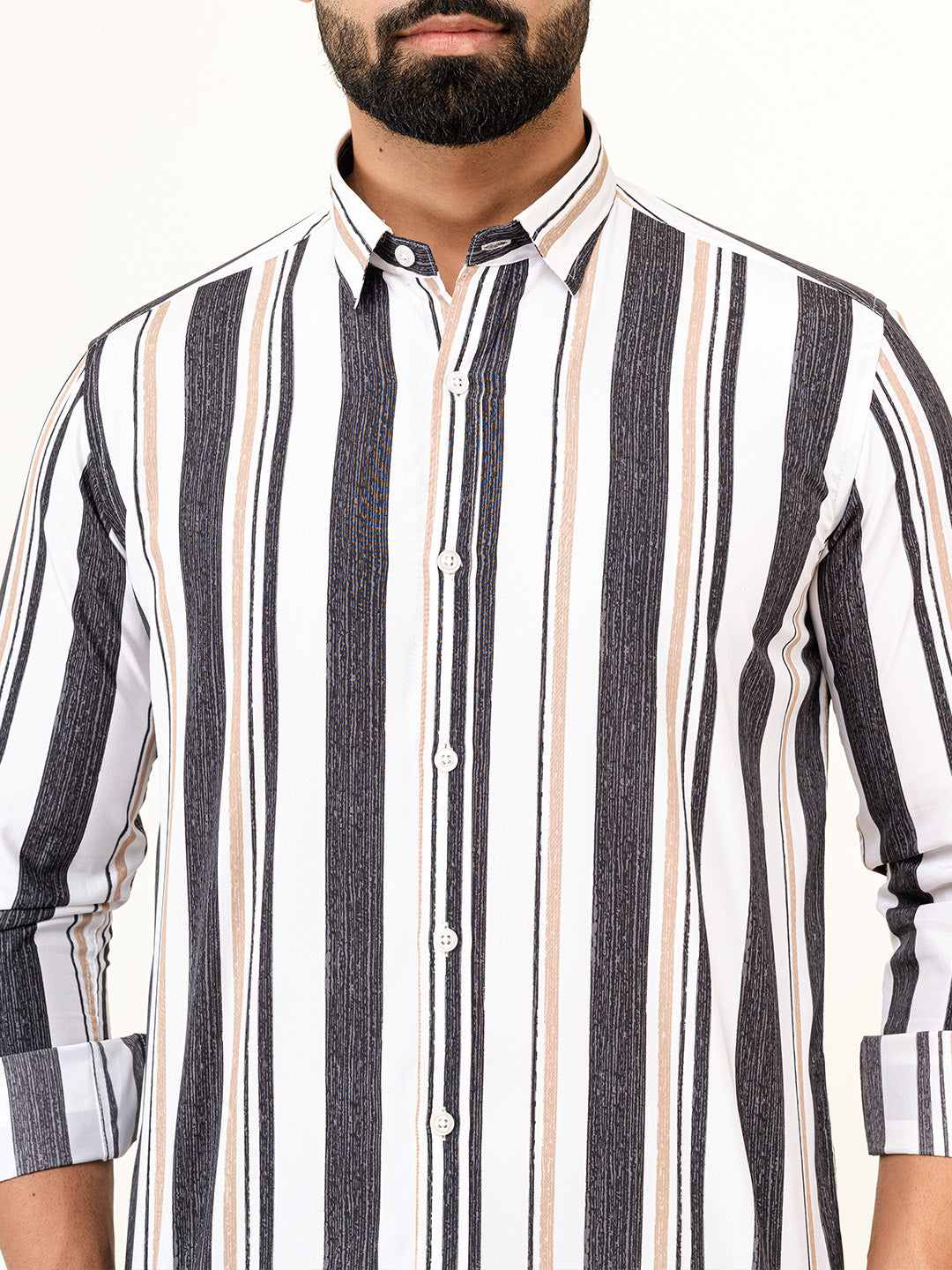 Stripes Crepe Shirt