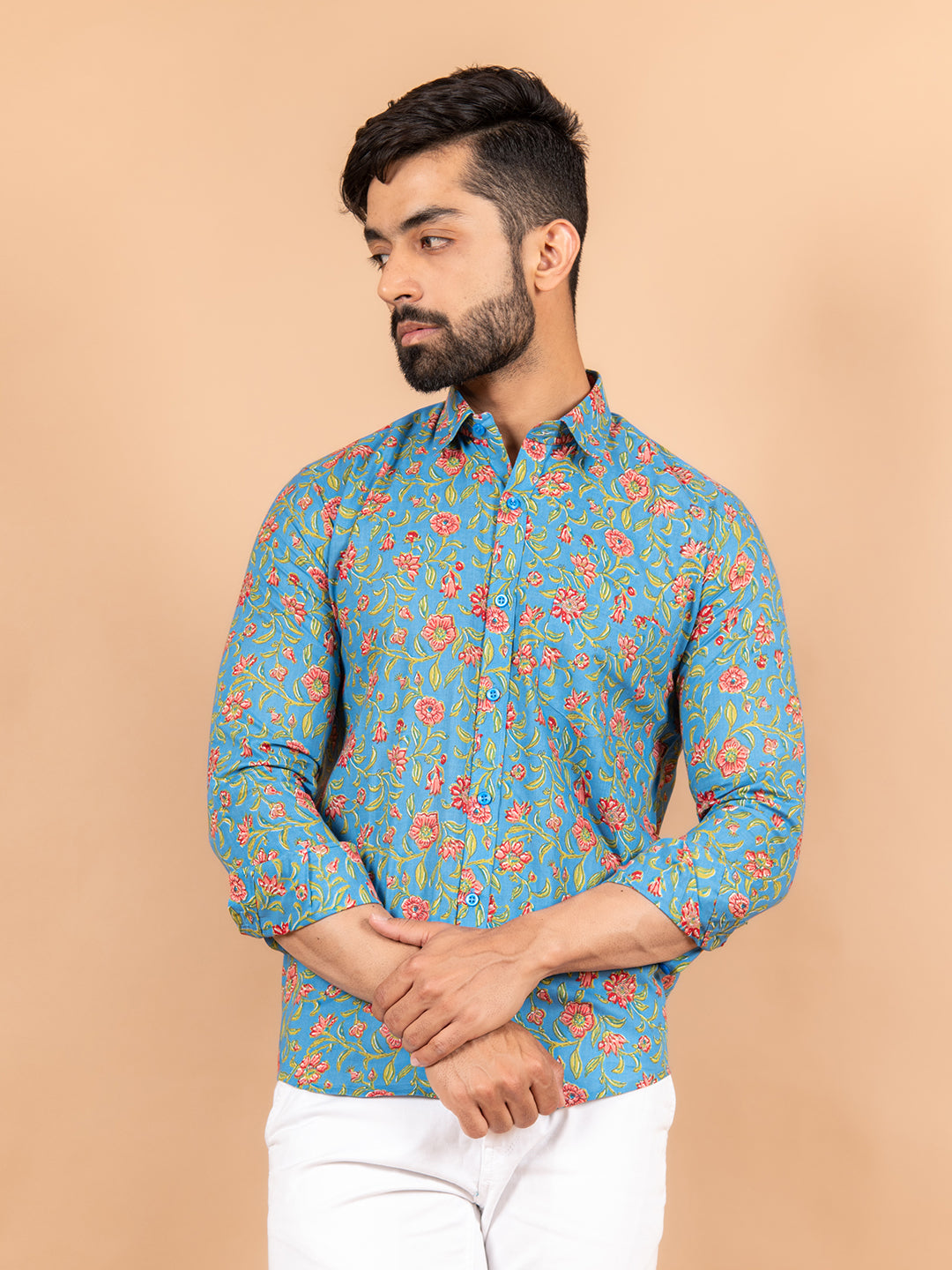 Buy online Men Multi Color Floral Printed Casual Shirt from shirts for Men  by Oxolloxo for ₹679 at 59% off | 2024 Limeroad.com