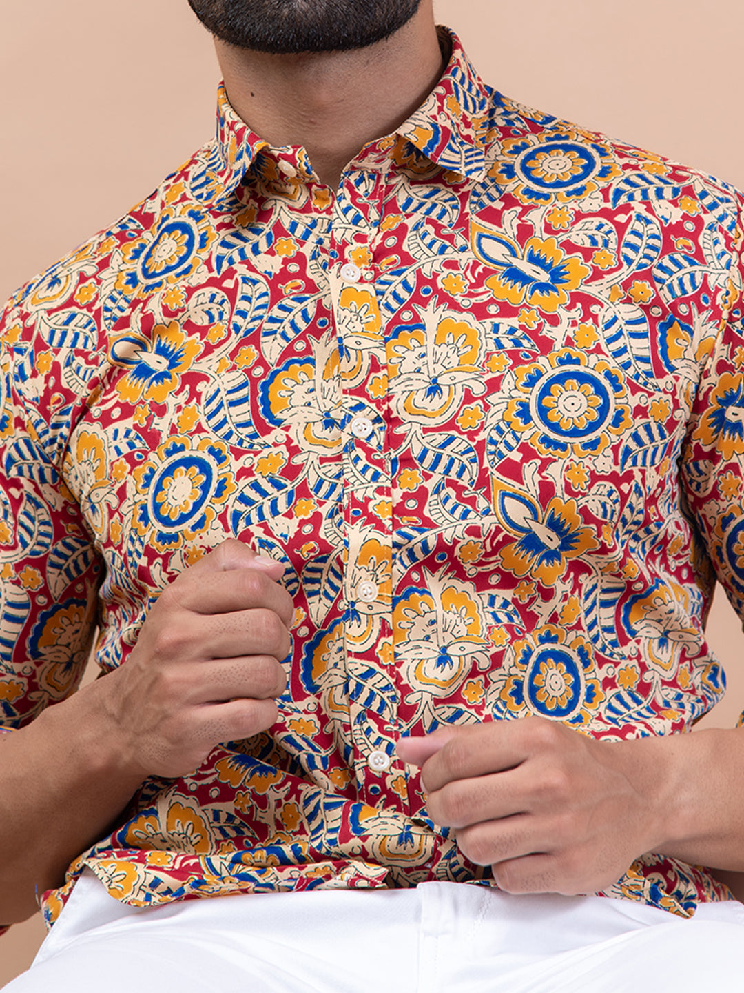 Multicolor Full Sleeves Printed Shirt