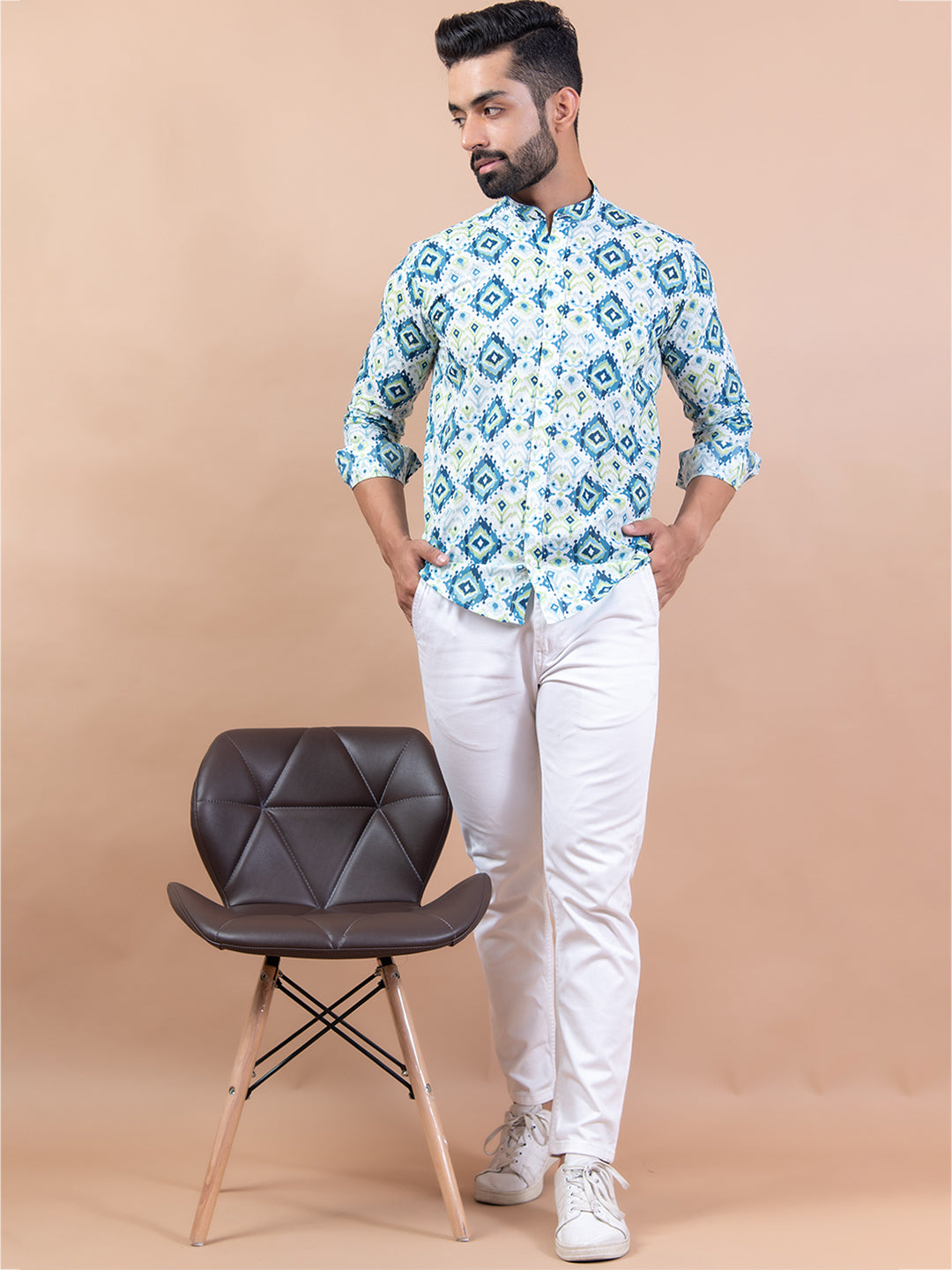 sanganeri print shirt