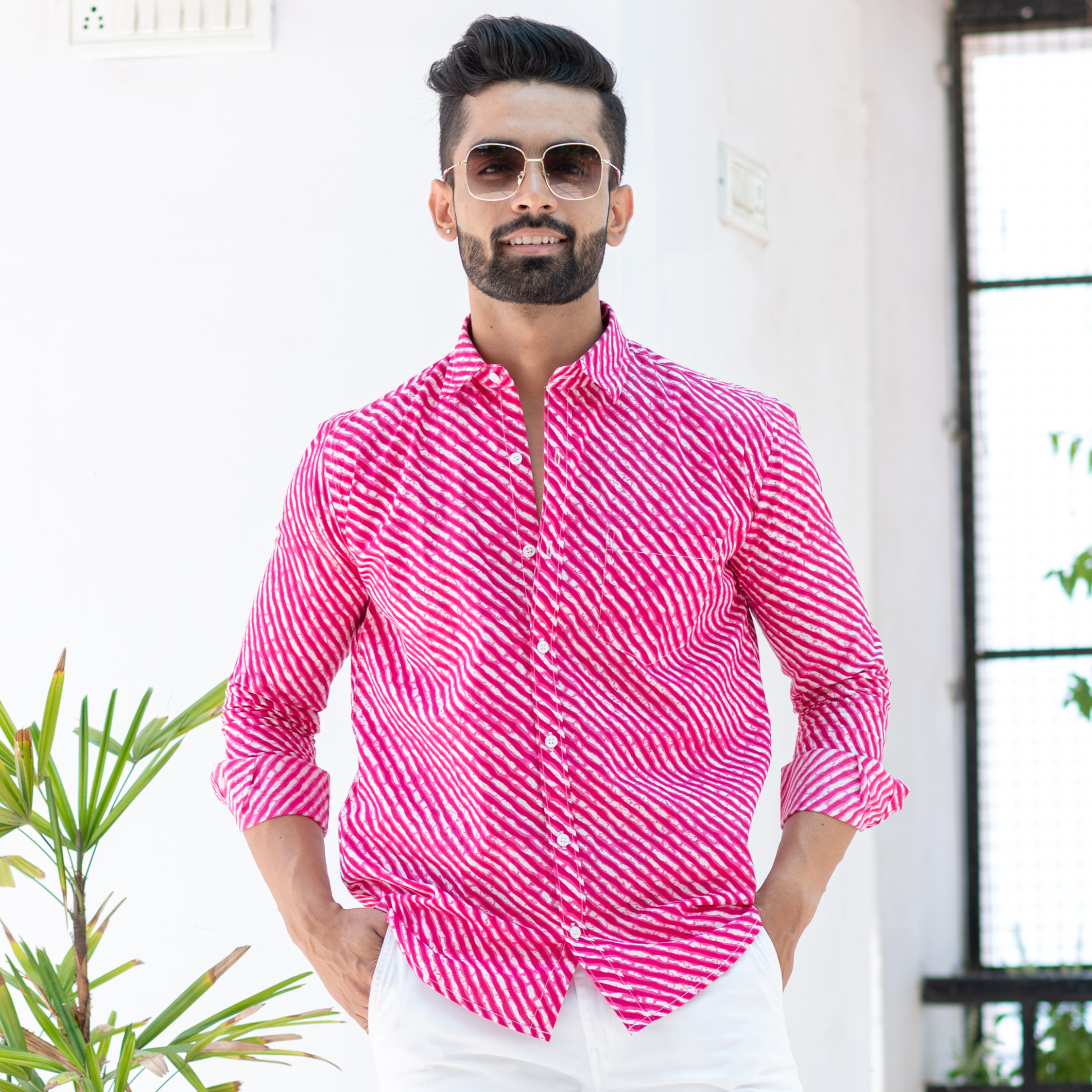 Jaipuri Full Sleeve Printed Shirt for Men