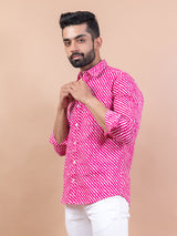 Jaipuri Full Sleeve Printed Shirt for Men