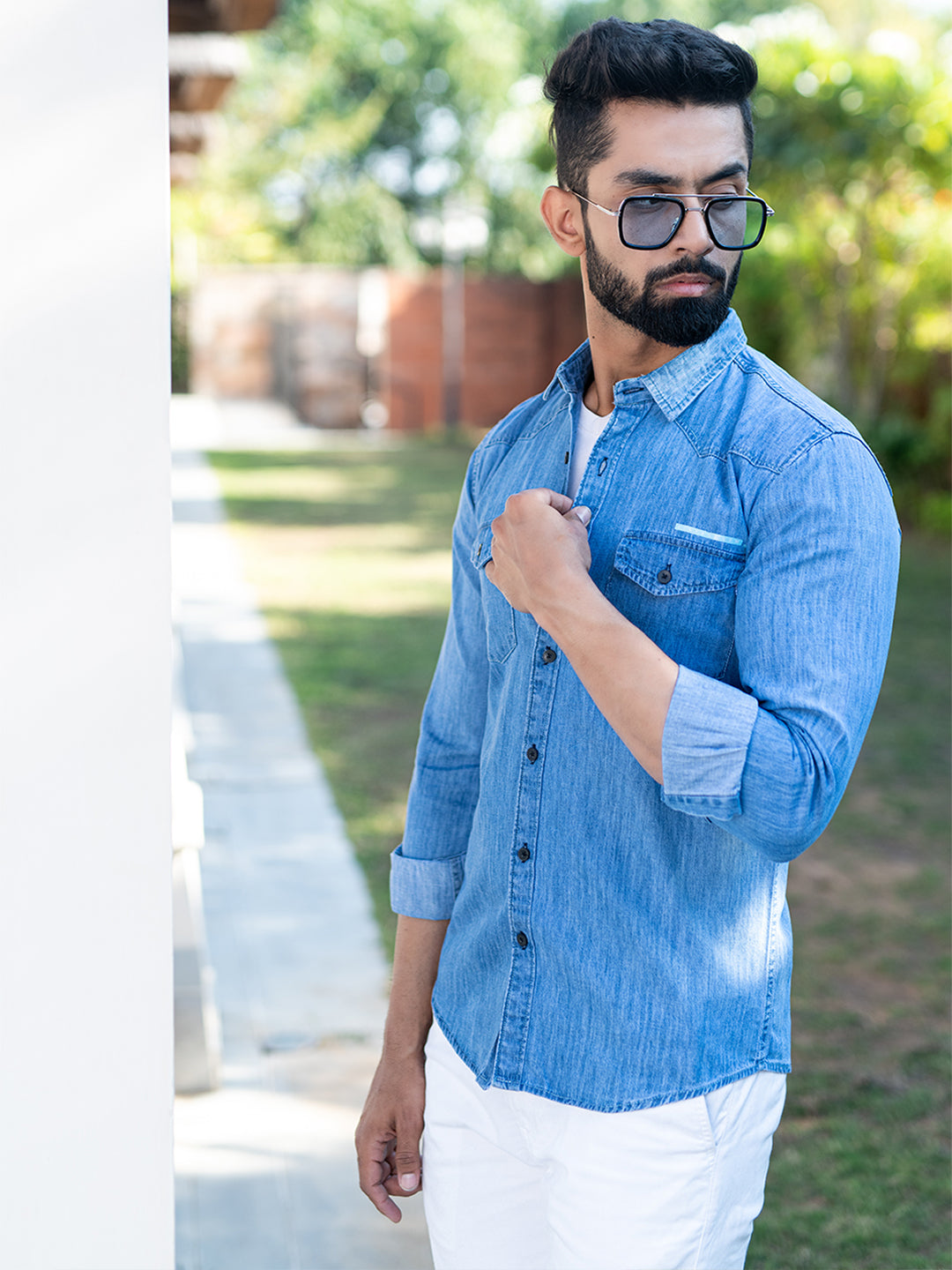 Blue Denim Shirt