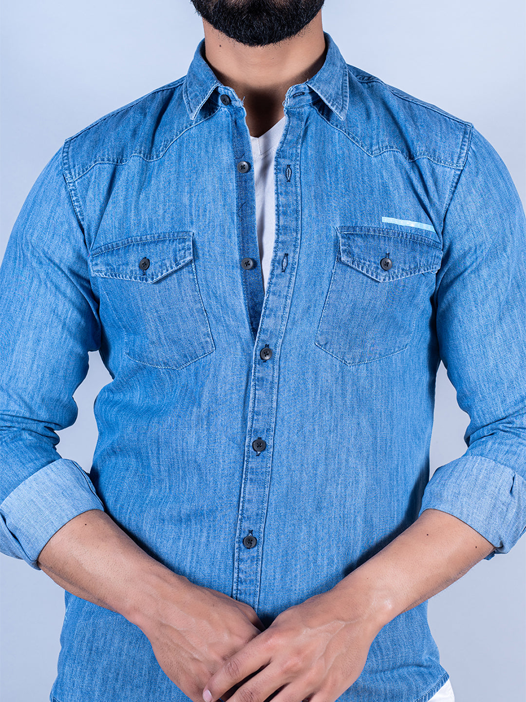 Blue Denim Shirt