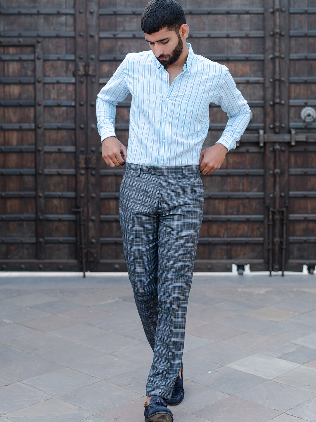 HOW TO STYLE CHECKERED TROUSERS - YouTube