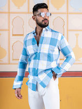 Sky Blue check shirt