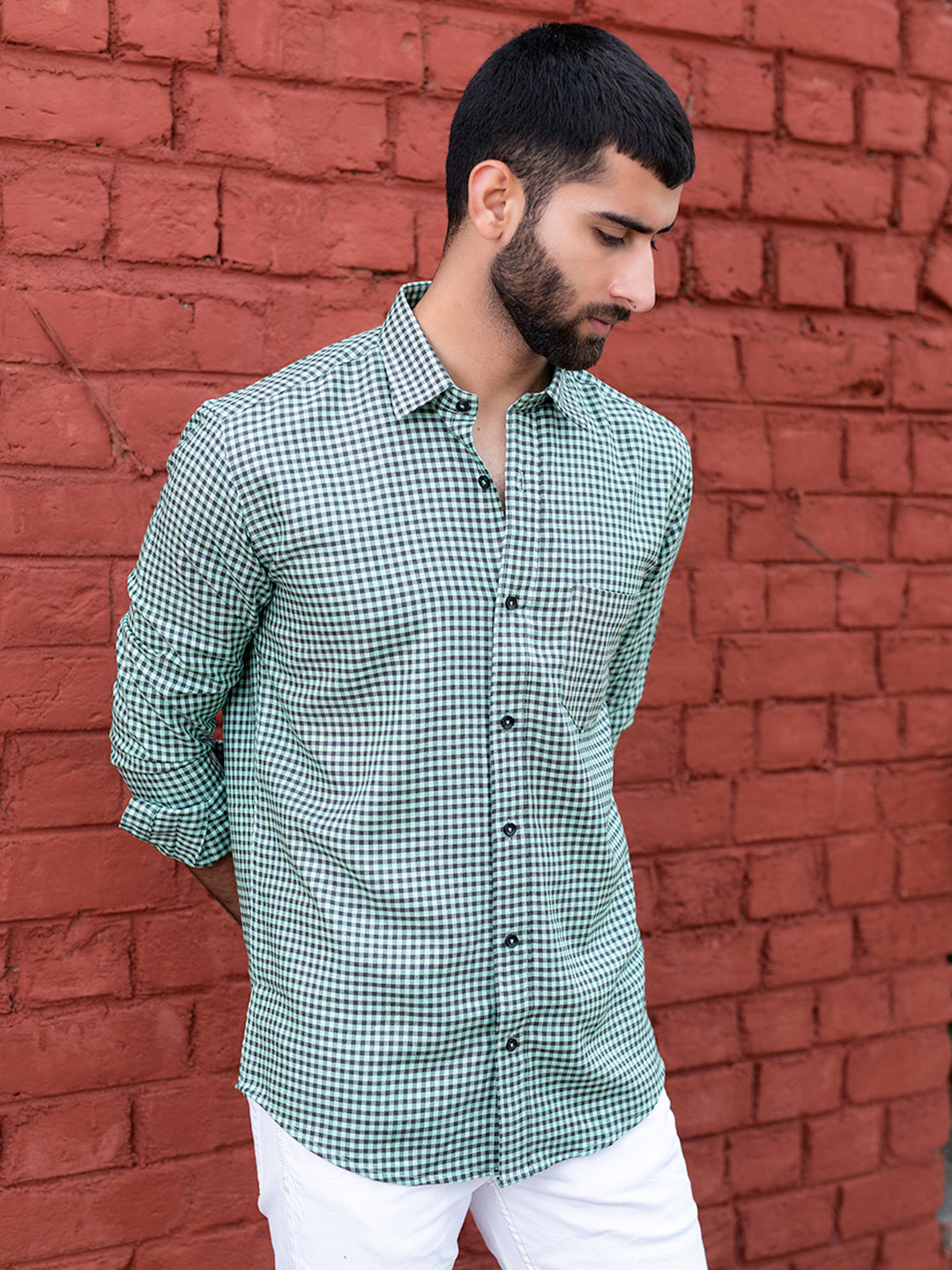 Green Check Shirt