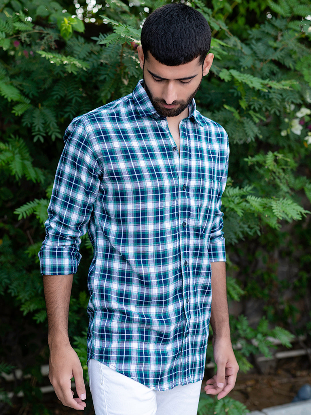 cotton check shirt