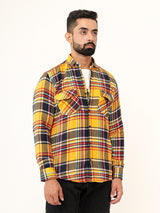 Multi Checks 2 Pockets Full Sleeves Combed Cotton Shirt