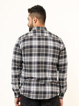 Black Checks 2 Pockets Full Sleeves Combed Cotton Shirt