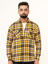 Multi Checks 2 Pockets Full Sleeves Combed Cotton Shirt