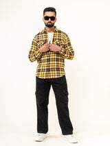 Multi Checks 2 Pockets Full Sleeves Combed Cotton Shirt