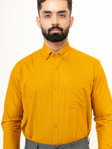 Mustard Yellow Full Sleeves Cotton Shirt