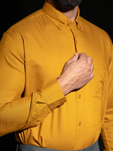 Mustard Yellow Full Sleeves Cotton Shirt