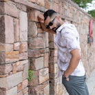 white printed shirt