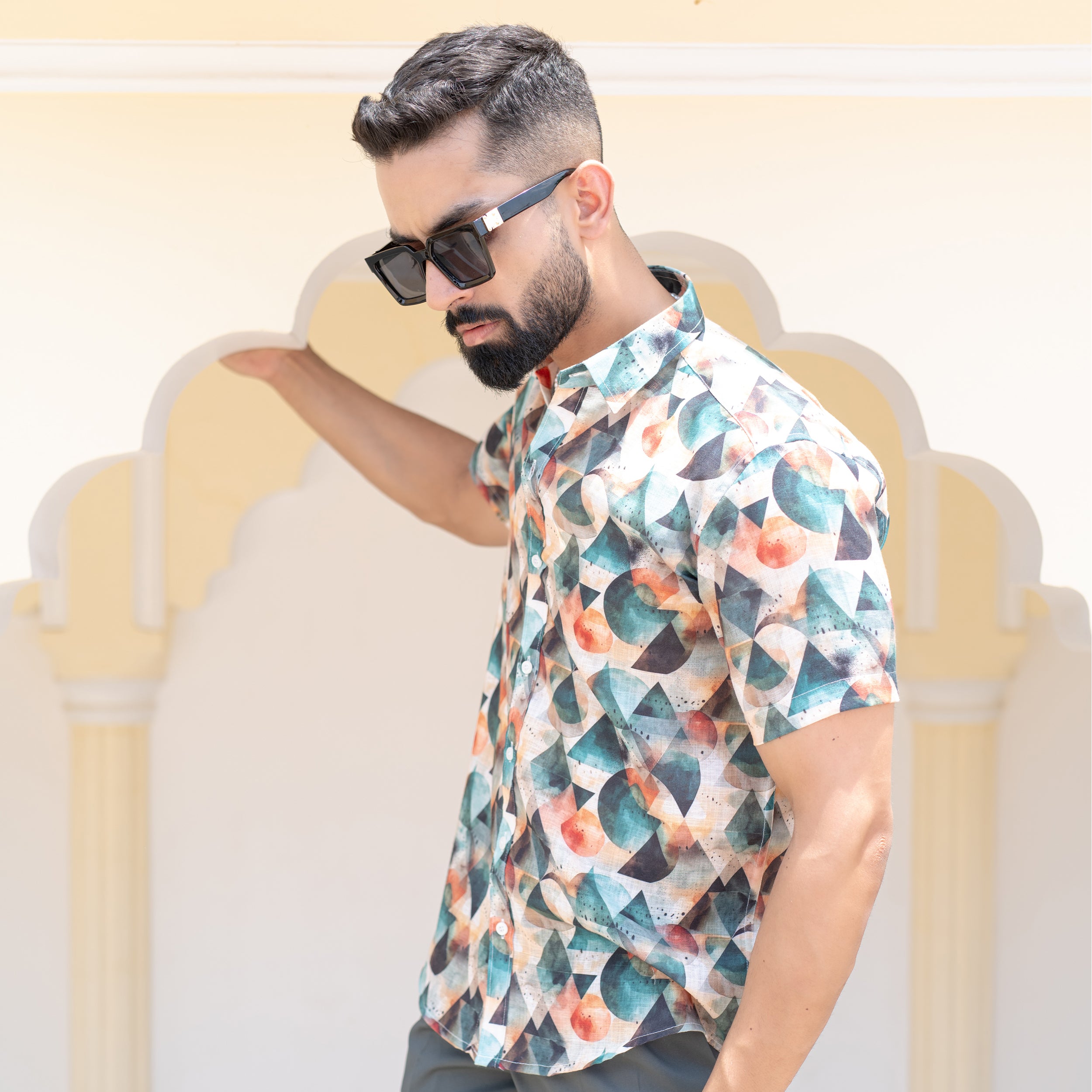 Multi color printed shirt