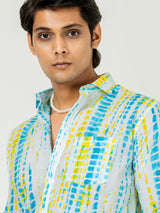 Multi Color Full Sleeve Printed Shirt