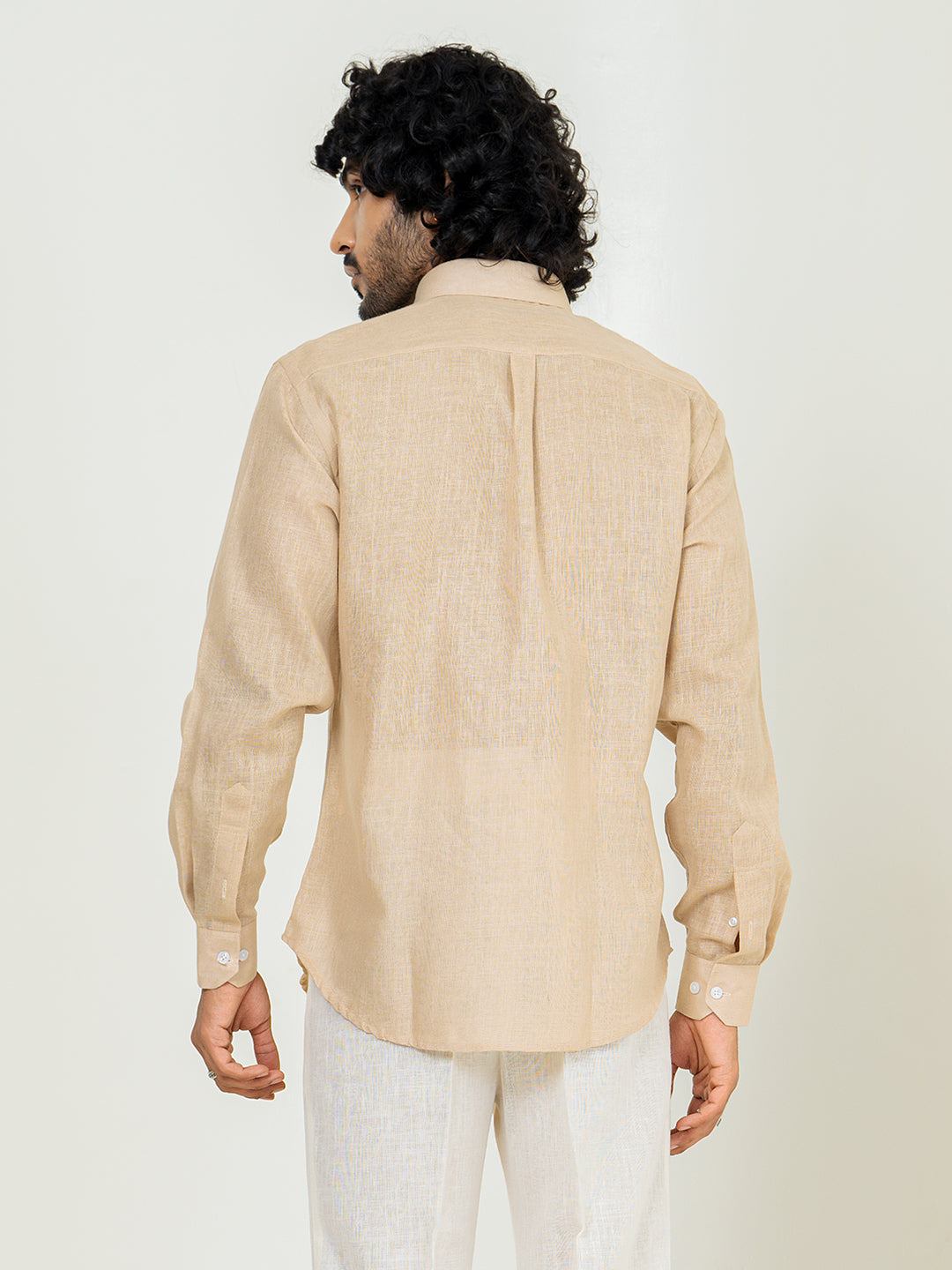 Pine Linen blend full sleeves shirt