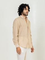 Pine Linen blend full sleeves shirt