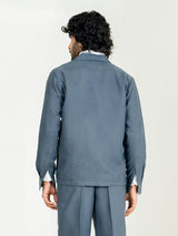 Davy Gray 4 Pocket Linen blend shacket