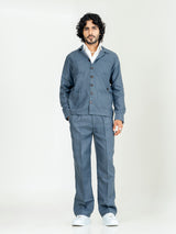 Davy Gray 4 Pocket Linen blend shacket